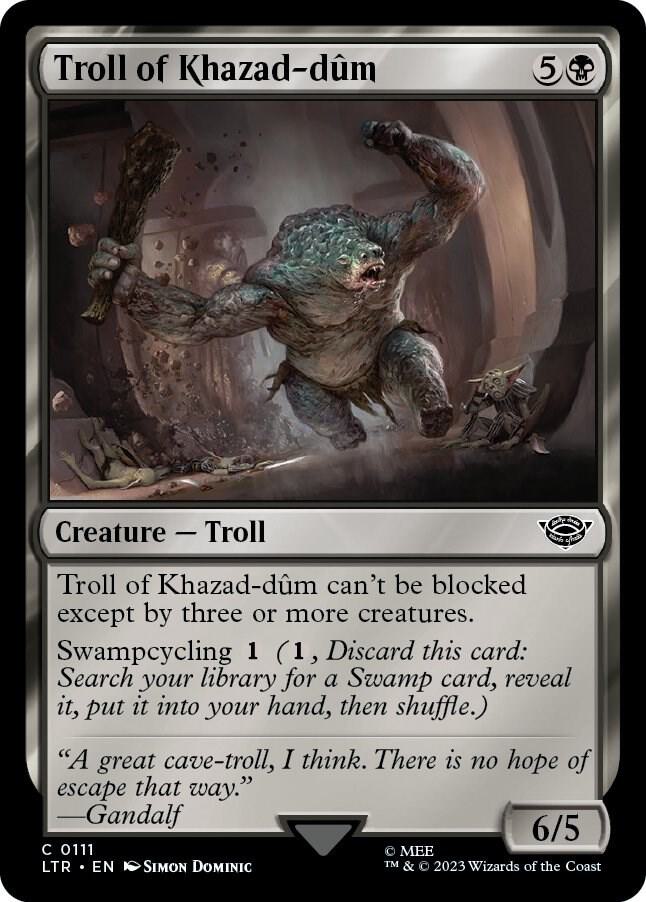 Troll of Khazad-dûm 111 (Universes Beyond: The Lord of the Rings: Tales of Middle-earth)  | Good Games Adelaide SA