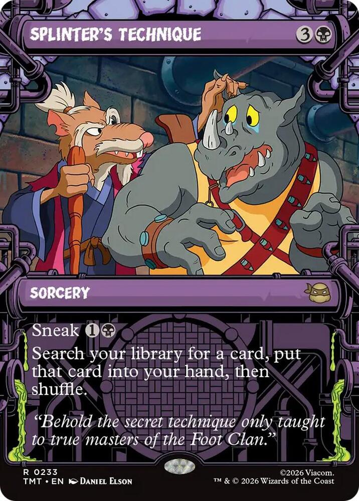 Splinters Technique Showcase 233 (Teenage Mutant Ninja Turtles)  - Showcase Foil | Good Games Adelaide SA