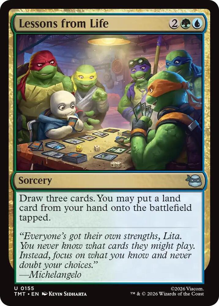 Lessons from Life 155 (Teenage Mutant Ninja Turtles)  - Foil | Good Games Adelaide SA