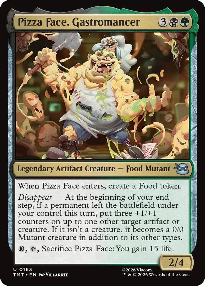 Pizza Face, Gastromancer 163 (Teenage Mutant Ninja Turtles)  - Foil | Good Games Adelaide SA