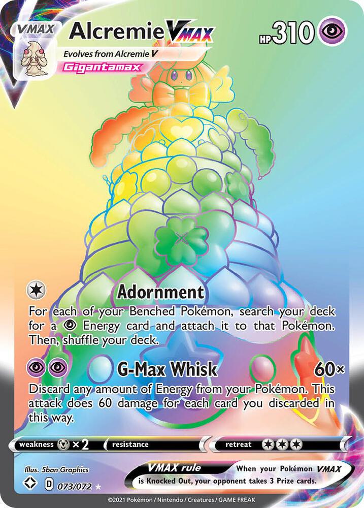 Alcremie VMAX Secret 073/072 (Shining Fates)  - Holofoil | Good Games Adelaide SA