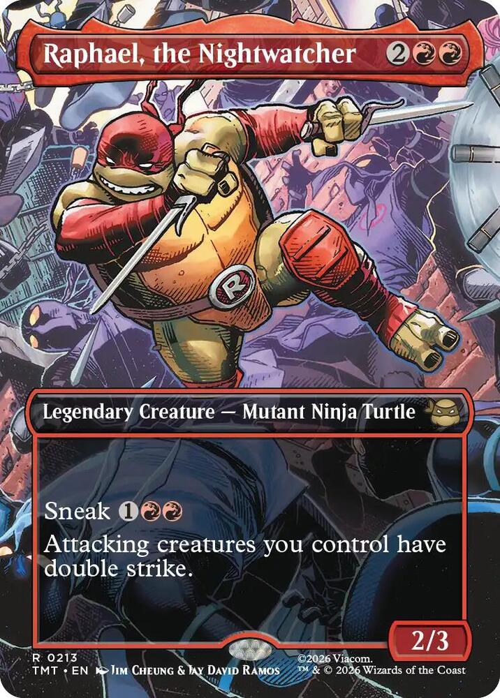 Raphael, the Nightwatcher 213/260 (Teenage Mutant Ninja Turtles)  - Borderless Foil | Good Games Adelaide SA