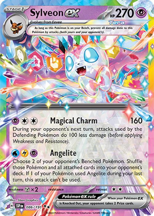 Sylveon ex 086/191 (SV08: Surging Sparks)  - Holofoil | Good Games Adelaide SA