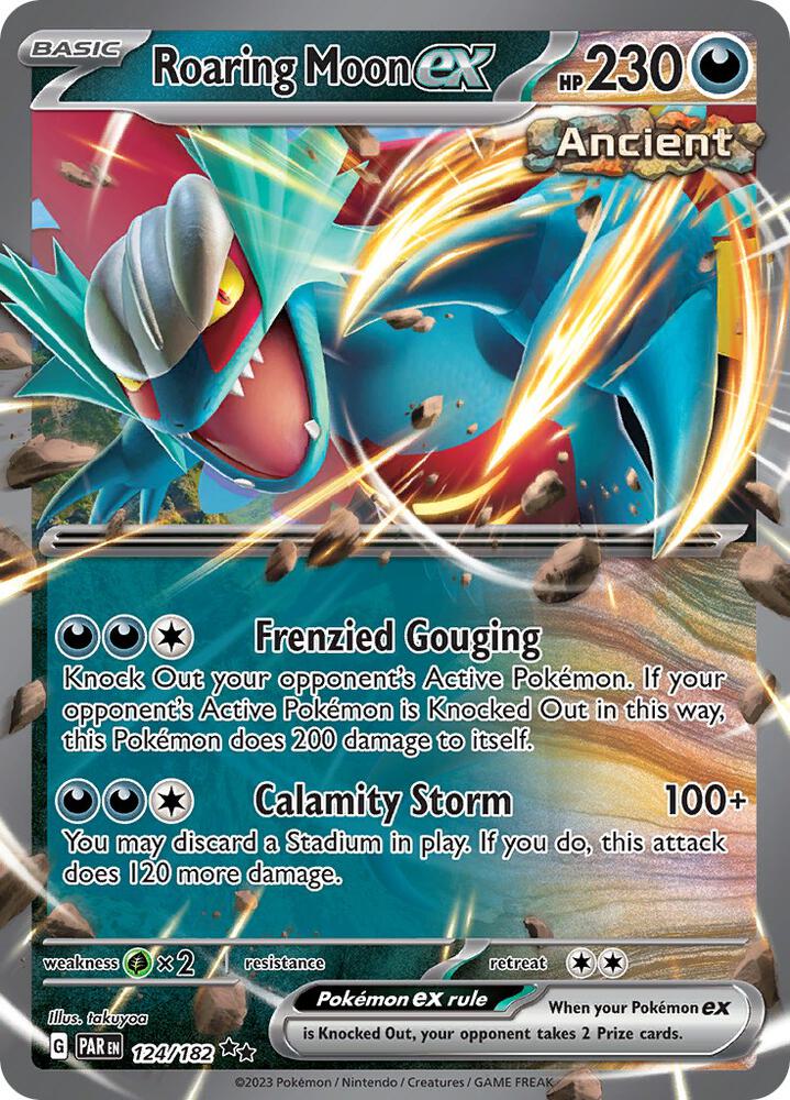 Roaring Moon ex 124/182 (SV04: Paradox Rift)  - Holofoil | Good Games Adelaide SA