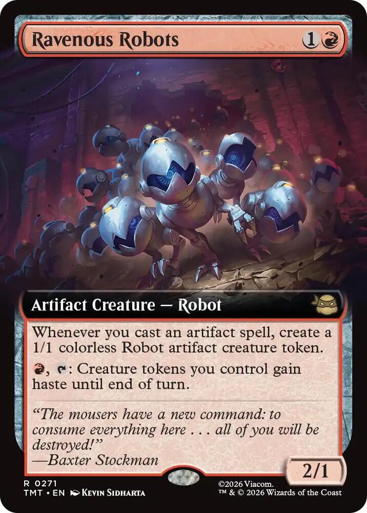 Ravenous Robots Extended Art 271/260 (Teenage Mutant Ninja Turtles)  - Extended Art  | Good Games Adelaide SA
