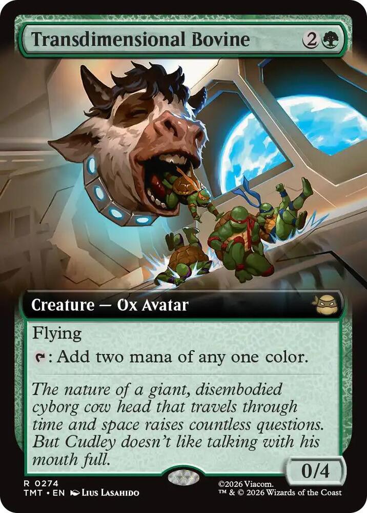 Transdimensional Bovine  274/260 (Teenage Mutant Ninja Turtles)  - Extended Art Foil | Good Games Adelaide SA