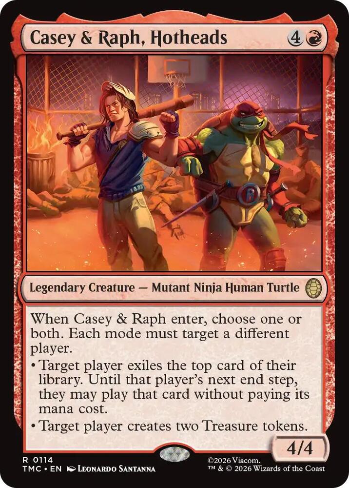 Casey and Raph Hotheads 114 (Commander: Teenage Mutant Ninja Turtles)  | Good Games Adelaide SA