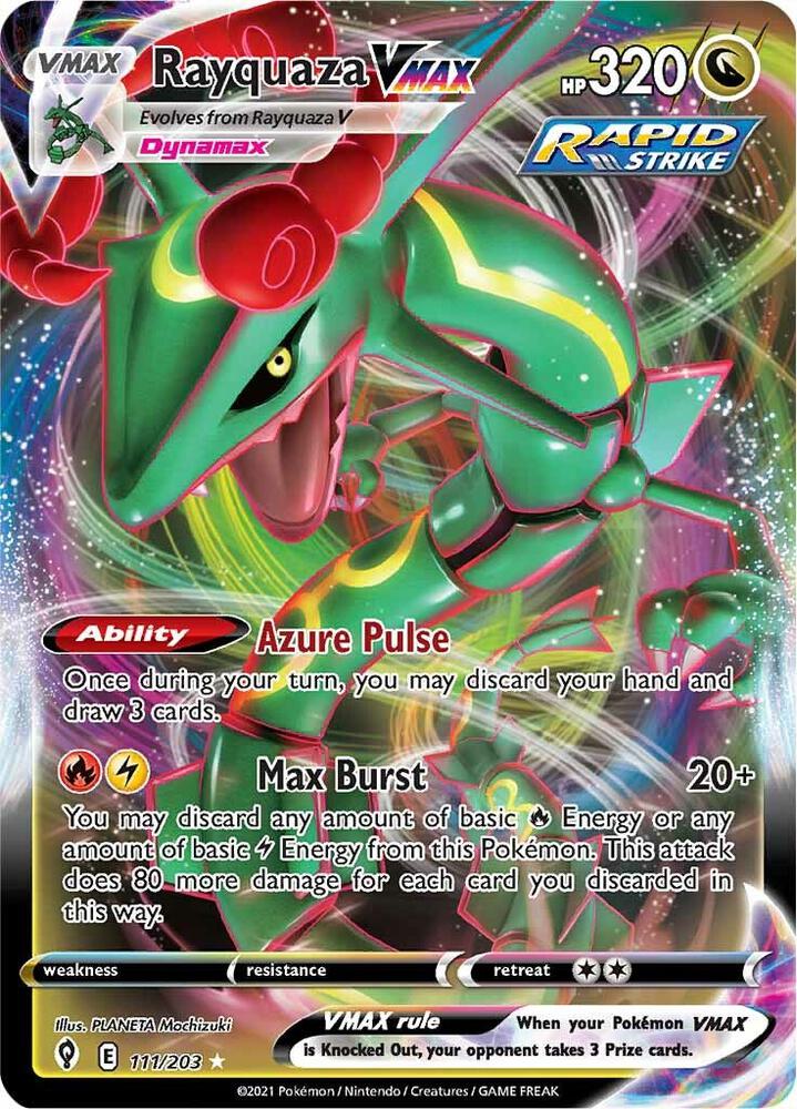Rayquaza VMAX 111/203 (SWSH07: Evolving Skies)  - Holofoil | Good Games Adelaide SA
