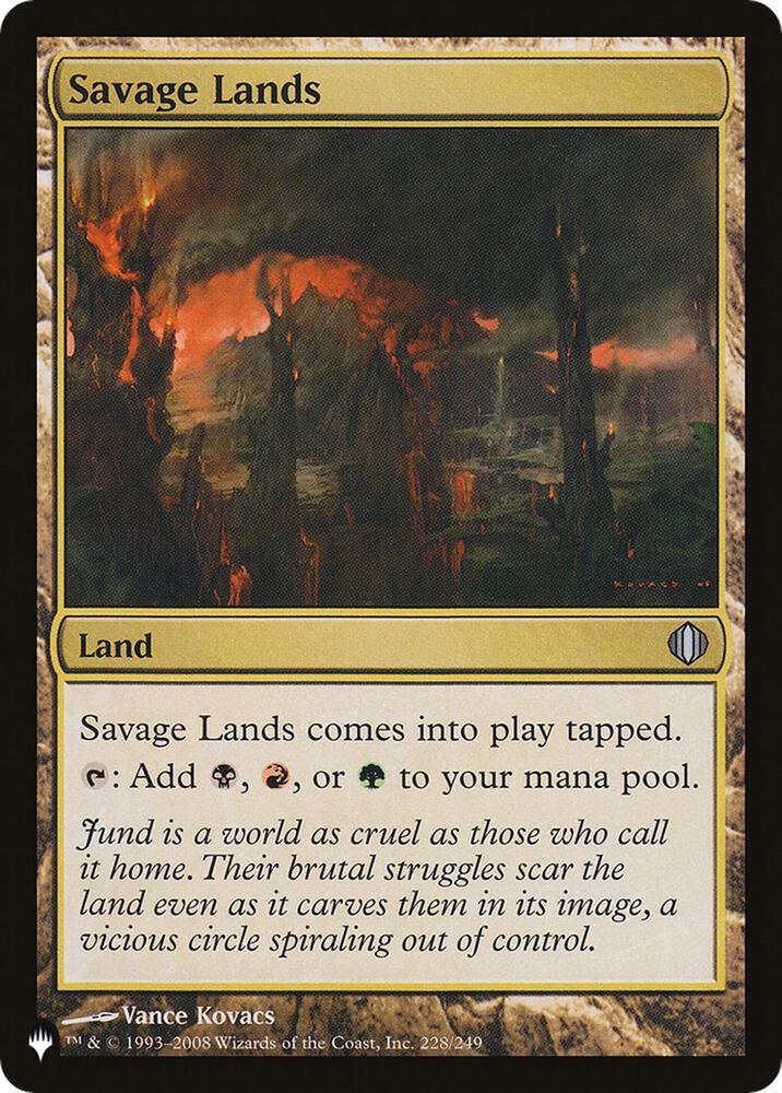 Savage Lands 228 (The List Reprints)  | Good Games Adelaide SA