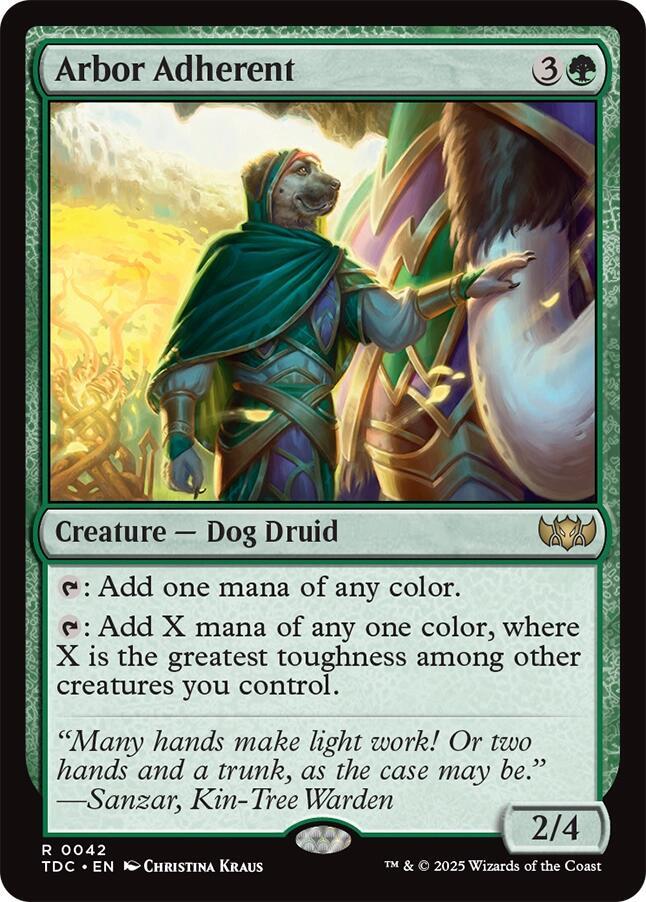 Arbor Adherent 42 (Commander: Tarkir: Dragonstorm)  | Good Games Adelaide SA