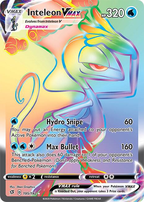 Inteleon VMAX Secret 195/192 (SWSH02: Rebel Clash)  - Holofoil | Good Games Adelaide SA