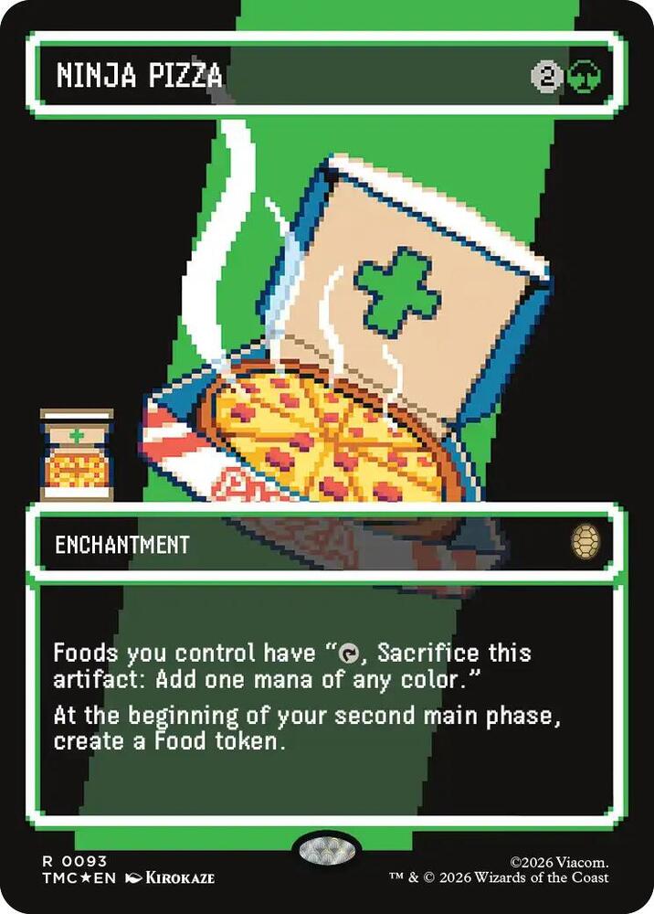 Ninja Pizza Borderless Surge Foil 93 (Commander: Teenage Mutant Ninja Turtles)  - Foil | Good Games Adelaide SA