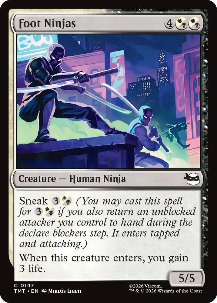 Foot Ninjas 147 (Teenage Mutant Ninja Turtles)  - Foil | Good Games Adelaide SA