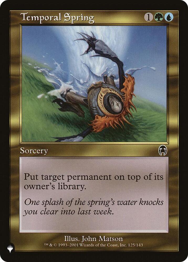 Temporal Spring 125/143 (The List Reprints)  | Good Games Adelaide SA