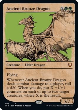 Ancient Bronze Dragon Showcase 406 (Commander Legends: Battle for Baldur's Gate)  - Foil | Good Games Adelaide SA