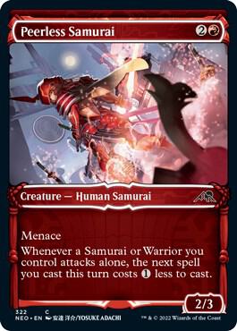 Peerless Samurai 322 (Kamigawa: Neon Dynasty)  - Showcase | Good Games Adelaide SA