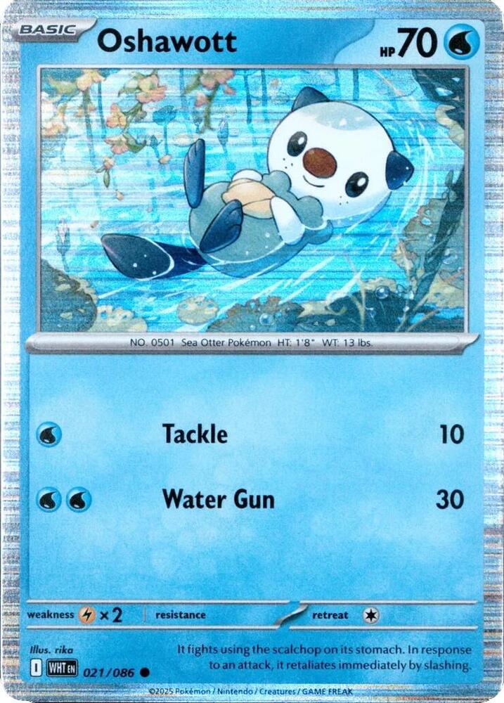 Oshawott Unova Poster Collection 021/086 (Miscellaneous Cards & Products)  - Holofoil | Good Games Adelaide SA