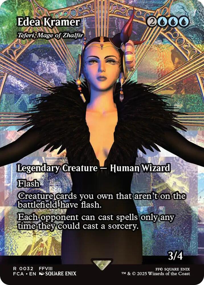 Edea Kramer Teferi Mage of Zhalfir  32/0 (FINAL FANTASY: Through the Ages)  - Showcase Foil | Good Games Adelaide SA