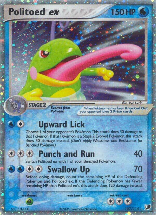 Politoed ex 107/115 (Unseen Forces)  - Holofoil | Good Games Adelaide SA