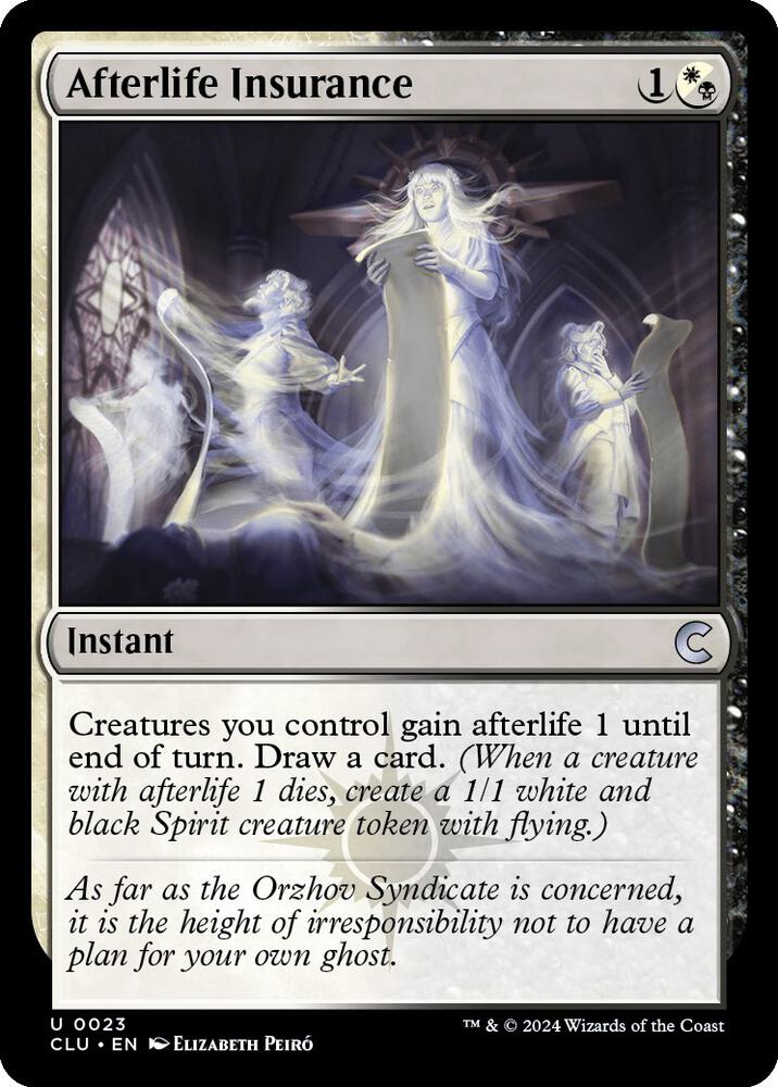 Afterlife Insurance 23 (Ravnica: Clue Edition)  | Good Games Adelaide SA