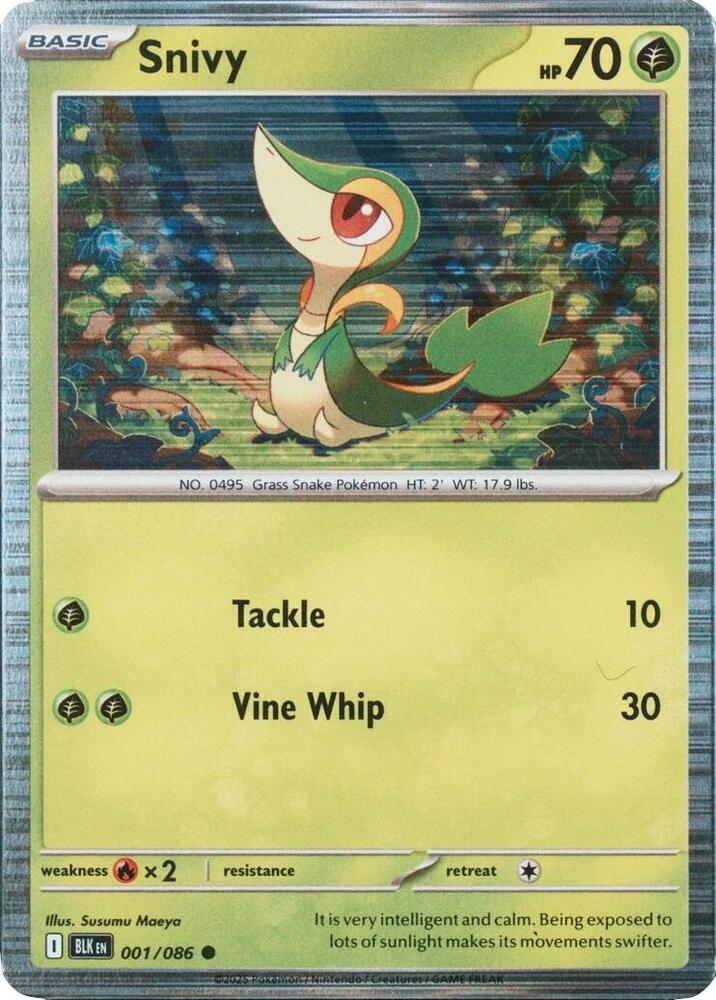 Snivy Unova Poster Collection 001/086 (Miscellaneous Cards & Products)  - Holofoil | Good Games Adelaide SA