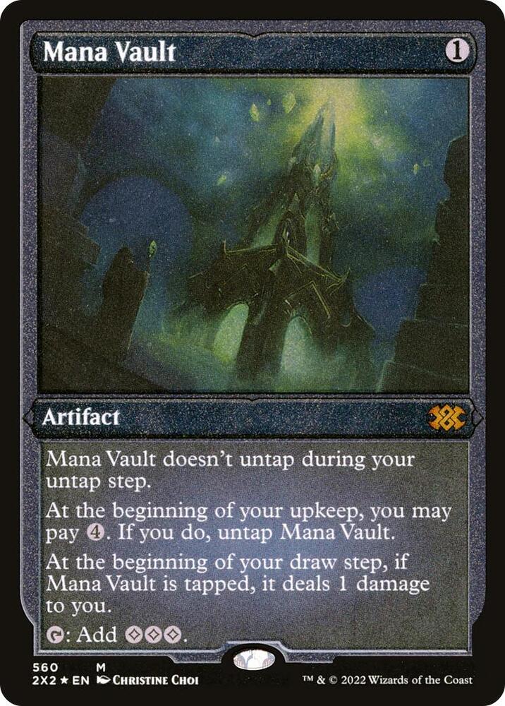 Mana Vault Foil Etched 560 (Double Masters 2022)  - Foil | Good Games Adelaide SA