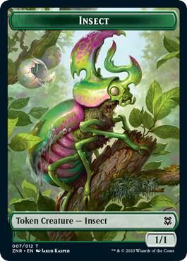 Insect // Kor Warrior 7 // 4 (Zendikar Rising)  - Foil | Good Games Adelaide SA