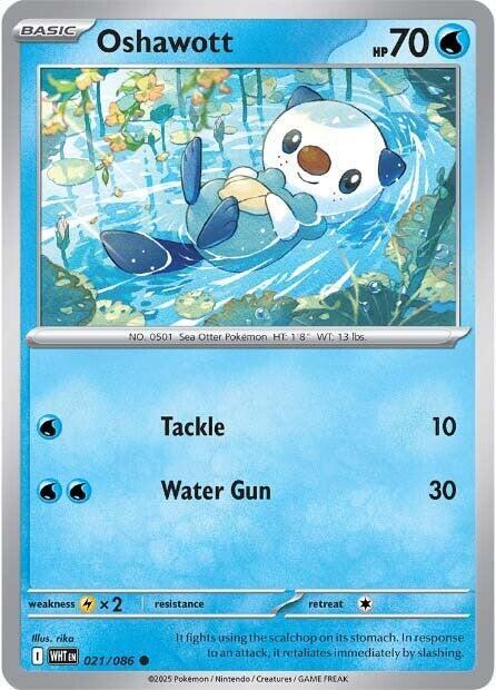 Oshawott 021/086 (SV: White Flare)  | Good Games Adelaide SA