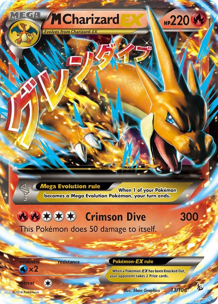 M Charizard EX Y 13/106 (XY - Flashfire)  - Holofoil | Good Games Adelaide SA