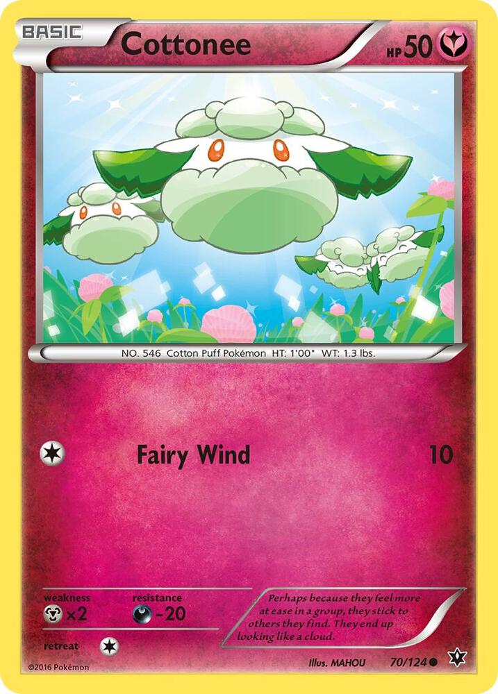 Cottonee 70/124 (XY - Fates Collide)  | Good Games Adelaide SA