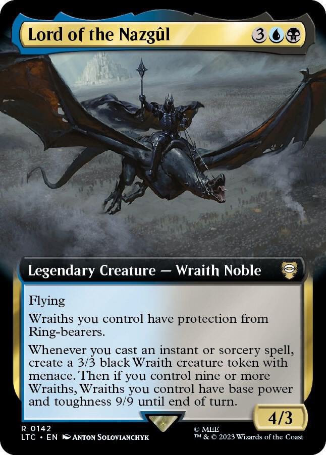 Lord of the Nazgul 142 (Commander: The Lord of the Rings: Tales of Middle-earth)  - Extended Art | Good Games Adelaide SA