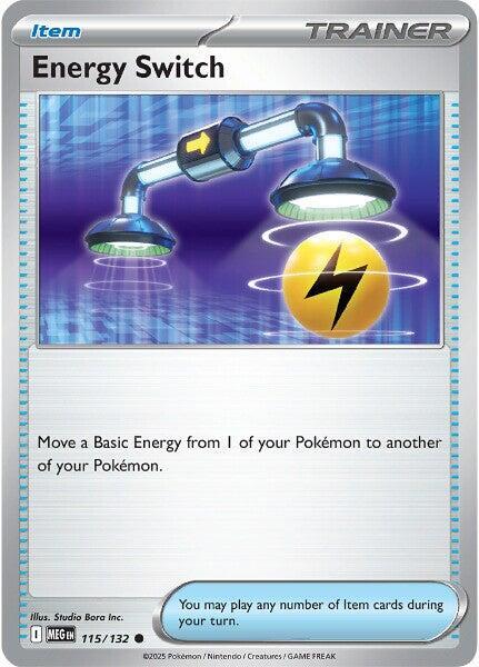 Energy Switch 115/132 (ME01: Mega Evolution)  | Good Games Adelaide SA