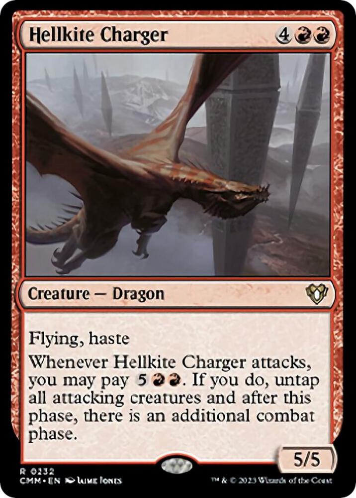 Hellkite Charger 232 (Commander Masters)  - Foil | Good Games Adelaide SA