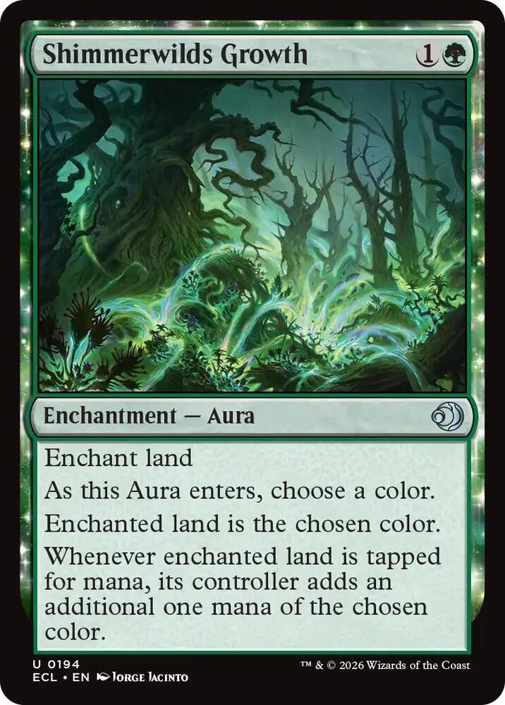 Shimmerwilds Growth 194 (Lorwyn Eclipsed)  - Foil | Good Games Adelaide SA