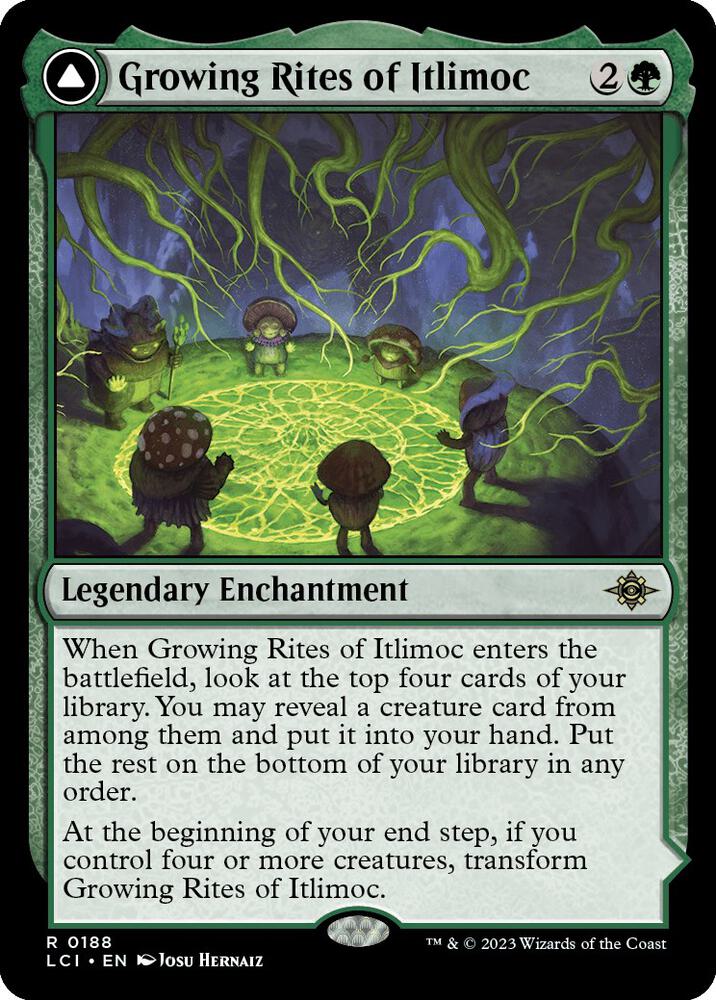 Growing Rites of Itlimoc // Itlimoc, Cradle of the Sun 188 (The Lost Caverns of Ixalan)  - Foil | Good Games Adelaide SA