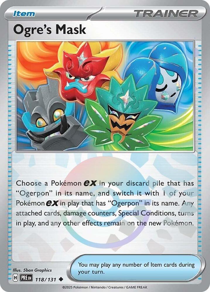 Ogre's Mask 118/131 (SV: Prismatic Evolutions)  - Poke Ball Holofoil | Good Games Adelaide SA