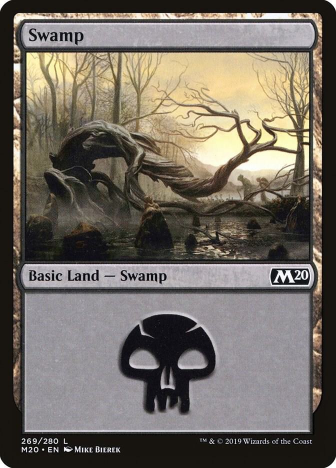 Swamp 269 (Core Set 2020)  - Foil | Good Games Adelaide SA