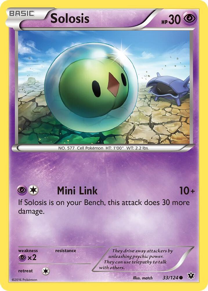 Solosis 33/124 (XY - Fates Collide)  | Good Games Adelaide SA