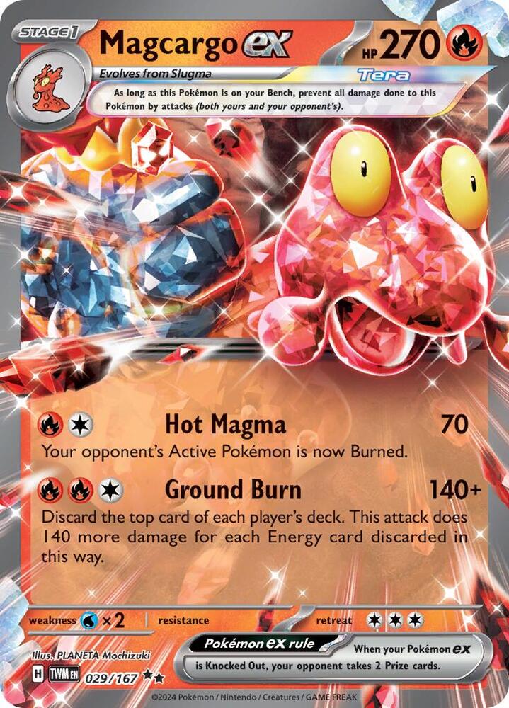 Magcargo ex 029/167 (SV06: Twilight Masquerade)  - Holofoil | Good Games Adelaide SA