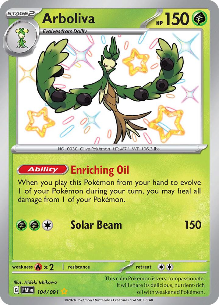 Arboliva 104/091 (SV: Paldean Fates)  - Holofoil | Good Games Adelaide SA