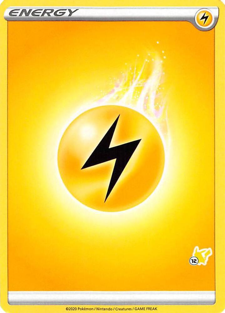 Lightning Energy 12 Pikachu Stamped  (Battle Academy 2022)  | Good Games Adelaide SA