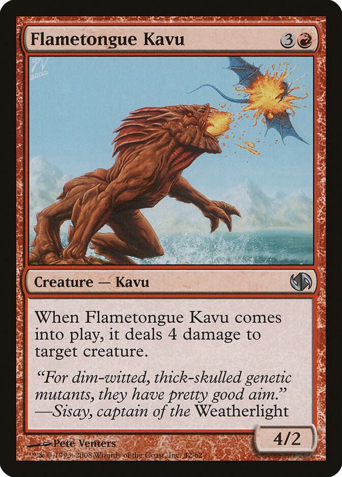 Flametongue Kavu 42 (Duel Decks: Jace vs. Chandra)  | Good Games Adelaide SA