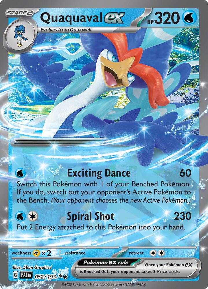 Quaquaval ex 052/193 (SV02: Paldea Evolved)  - Holofoil | Good Games Adelaide SA