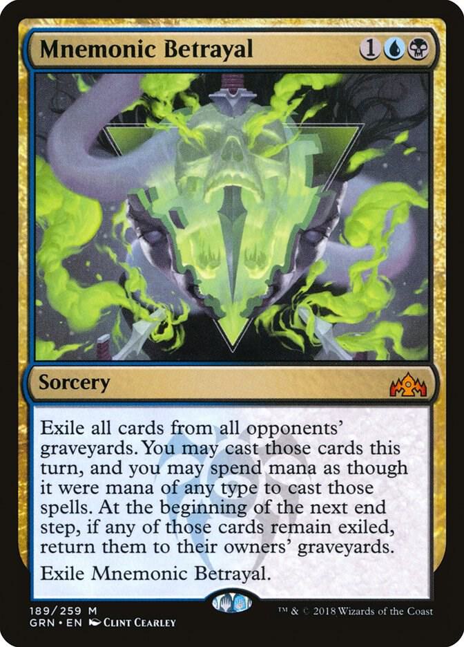 Mnemonic Betrayal 189 (Guilds of Ravnica)  - Foil | Good Games Adelaide SA