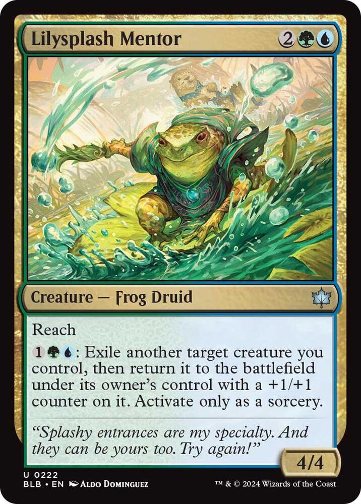 Lilysplash Mentor 222 (Bloomburrow)  - Foil | Good Games Adelaide SA