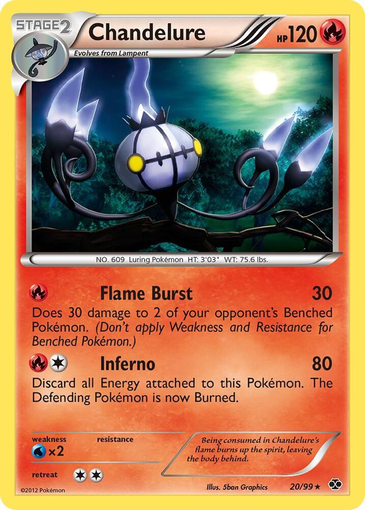 Chandelure 20/99 (Next Destinies)  - Holofoil | Good Games Adelaide SA