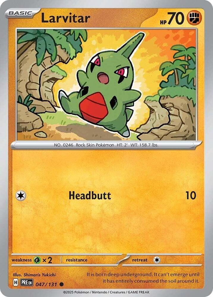 Larvitar 047/131 (SV: Prismatic Evolutions)  | Good Games Adelaide SA