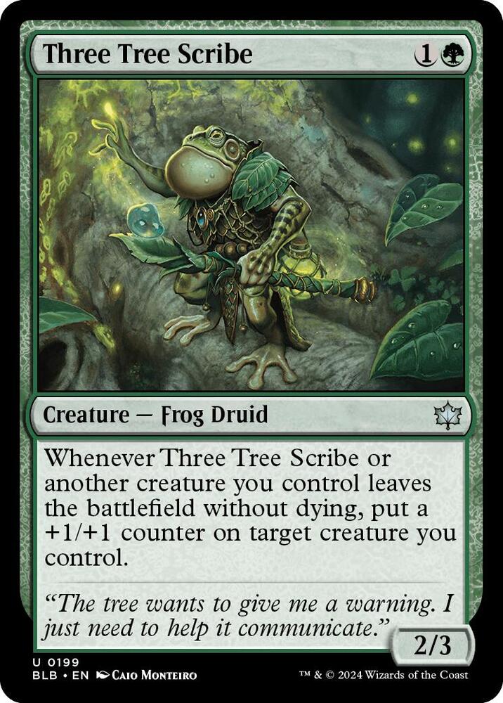 Three Tree Scribe 199 (Bloomburrow)  - Foil | Good Games Adelaide SA
