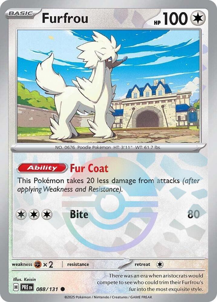 Furfrou 088/131 (SV: Prismatic Evolutions)  - Poke Ball Holofoil | Good Games Adelaide SA