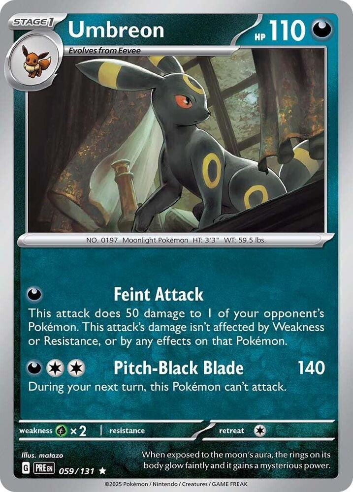 Umbreon 059/131 (SV: Prismatic Evolutions)  - Holofoil | Good Games Adelaide SA